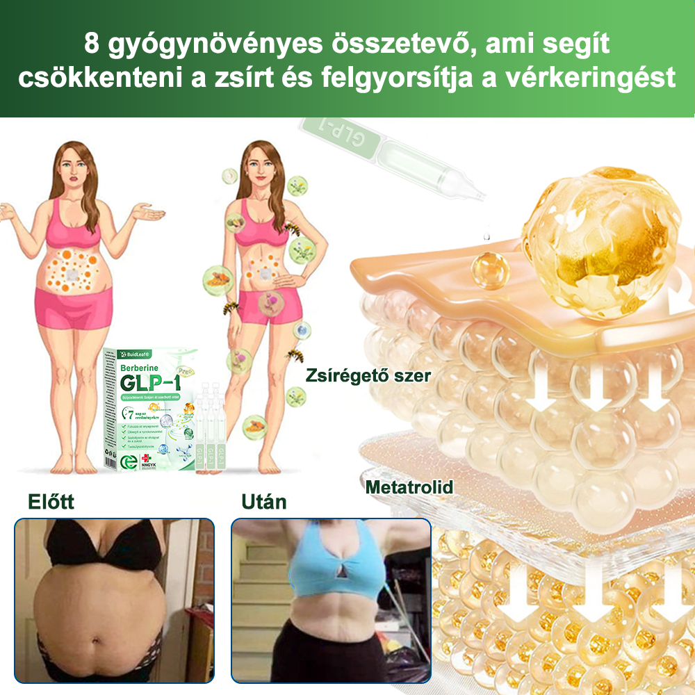 đż Klinikai kutatĂĄsokkal igazolt | A BuildLeafÂź Berberine GLP-1 Pro SĂșlycsökkentĆ SzĂĄjon ĂĄt szedhetĆ oldat segĂthet a makacs sĂșlytöbblet, anyagcsere- Ă©s energiaproblĂ©mĂĄk kezelĂ©sĂ©ben, tĂĄmogatva a jobb közĂ©rzetet Ă©s vitalitĂĄst