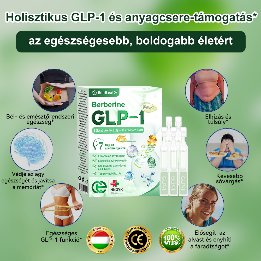 đż Klinikai kutatĂĄsokkal igazolt | A BuildLeafÂź Berberine GLP-1 Pro SĂșlycsökkentĆ SzĂĄjon ĂĄt szedhetĆ oldat segĂthet a makacs sĂșlytöbblet, anyagcsere- Ă©s energiaproblĂ©mĂĄk kezelĂ©sĂ©ben, tĂĄmogatva a jobb közĂ©rzetet Ă©s vitalitĂĄst