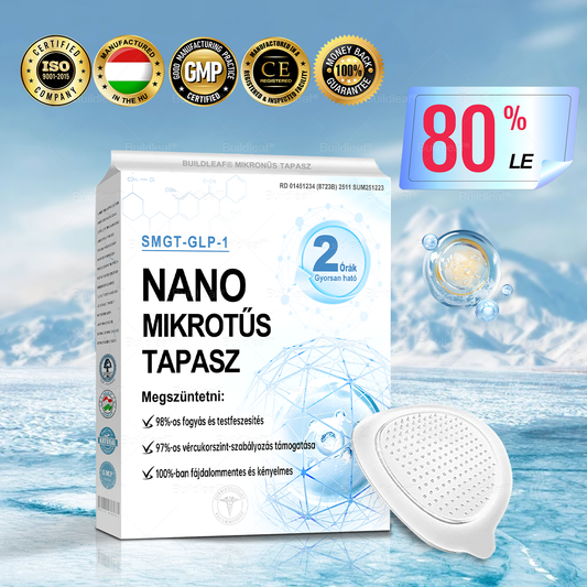 ⭐Ajánlott a Semmelweis Egyetem szakértői által | Hivatalos Webshop | BuildLeaf® GLP-1 Nano-Microneedle Patch (elhízás, szívbetegségek, cukorbetegség, alvászavarok, ízületi gondok ellen)