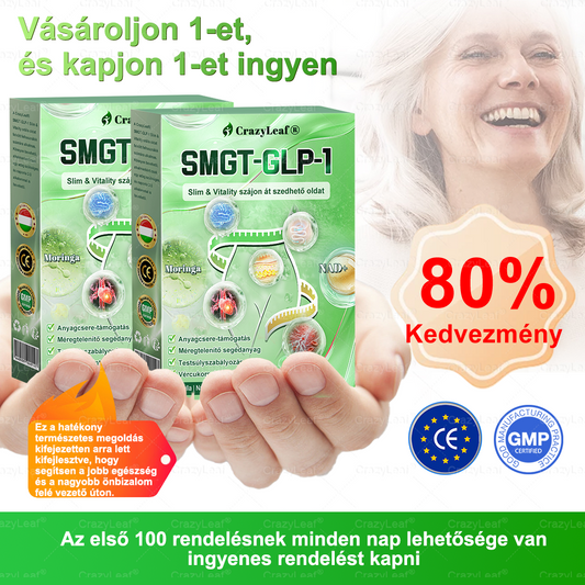 Klinikailag igazolt | Hivatalos bolt | CrazyLeaf® SMGT-GLP-1 Slim & Vitality orális megoldás, amely segít makacs súly, magas vérnyomás, vércukor, zsírmáj, ízületi fájdalom, fáradtság, alacsony energia, megereszkedett bőr ellen. Jobb egészség és vitalitás.
